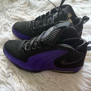 Men Black and Purple Sneakers
